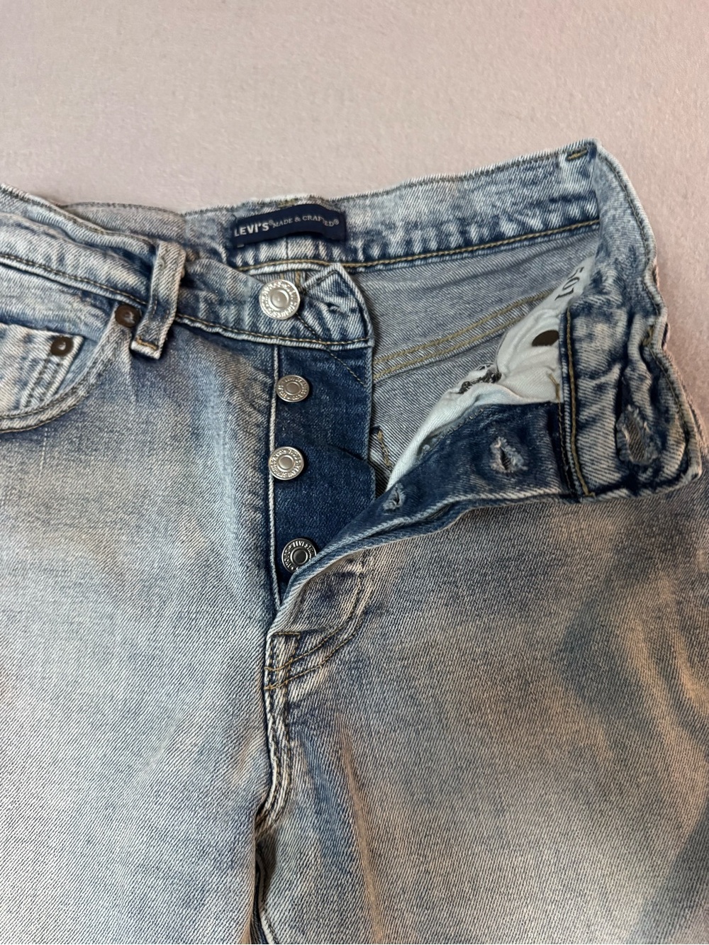 Levi’s 501 Crop Jeans Womens Size 23 - Picture 3 of 9